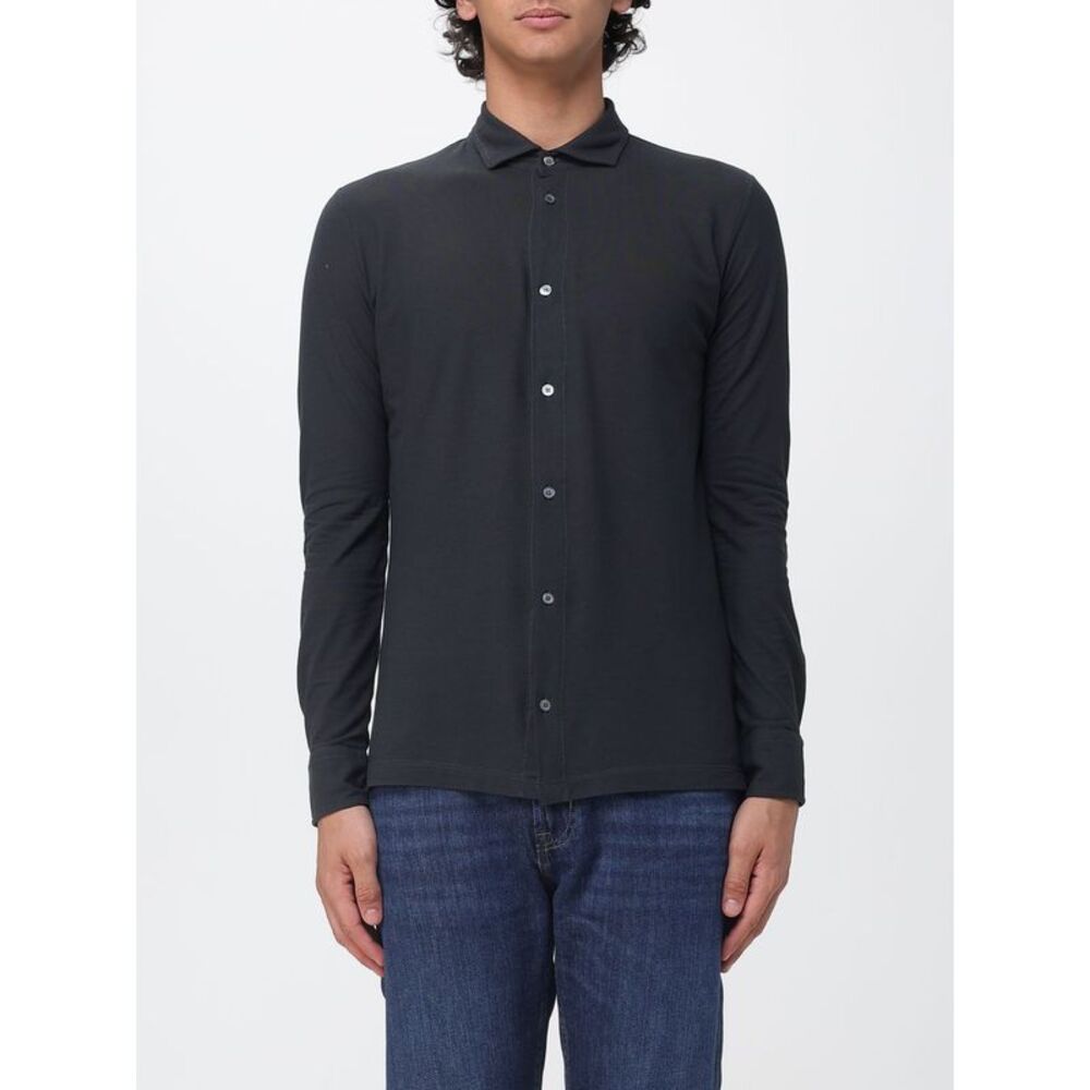 Zanone Polo Shirt Men Grey